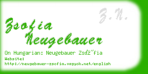 zsofia neugebauer business card